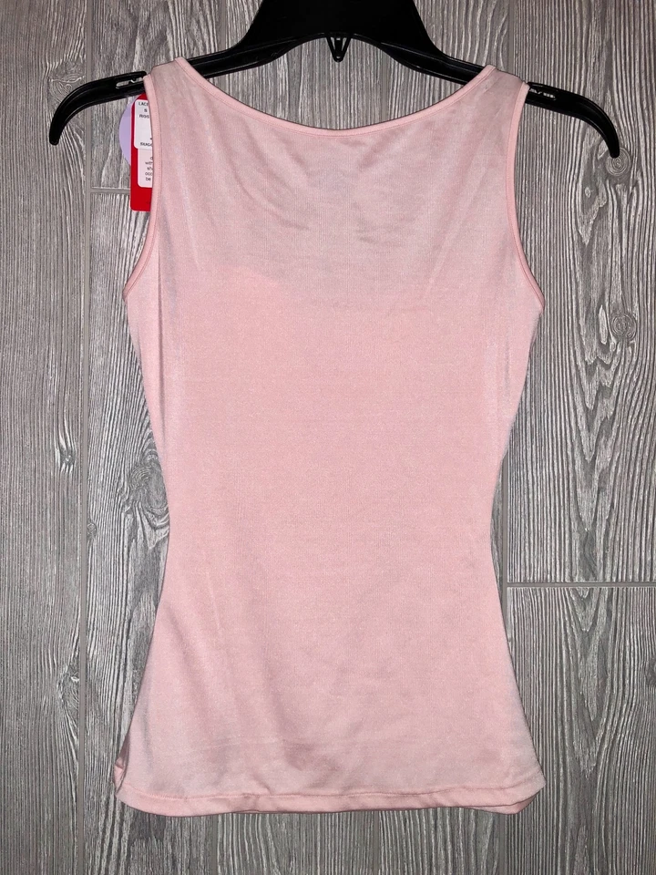 Blusa de controle feminina SPANX Hide elegante renda gola bateau ROSA P M G XL 1X 2X - Imagem 2 de 4