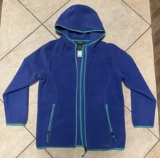 Girls L.L Bean Blue Jacket With Hood XL 18  Never Worn, Excellent Condition