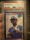 1989 Donruss Ken Griffey Jr Rated Rookie #33 PSA 7