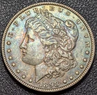 1898 Morgan Silver Dollar $1 STUNNING TONING! - Old Glory C&C Daily 1c Auction!