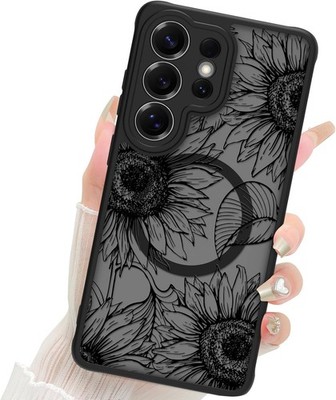 Samsung Galaxy S26 Ultra Matte Flowers Design Cute Sunflowers Phone Cover 6.9''