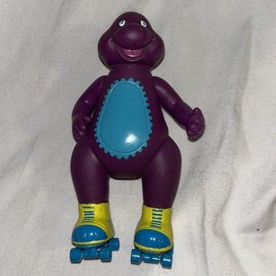 KID KORE DINO PALS LOOSE FIGURE ROLLER SKATING DINOSAUR SKATES 1992 BARNEY F1