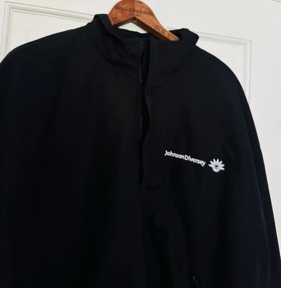 NorthEnd Windbreaker Jacket L Black Pullover with Zipper Mesh Liner - Image 4 of 4
