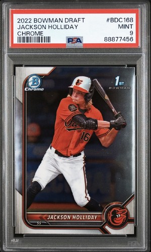 Jackson Holliday 2022 Bowman Draft Chrome #BDC-168 PSA 9