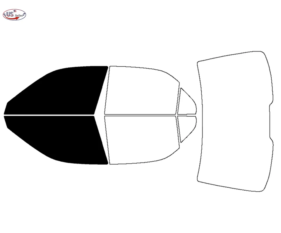 Kit de película de tinte de ventana de 2 capas precortada personalizada computarizada para Acura RL 1996-2004 Foto 2 de 4