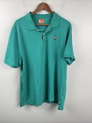 Nike Golf Tiger Woods ''Frank'' Golf Polo Shirt Mens XL  2020 Green Masters EUC