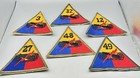 WWII 3rd, 12th, 27th, 32nd, 48th & 49th Armored Division Patches Lot - NO GLOW — photo 1