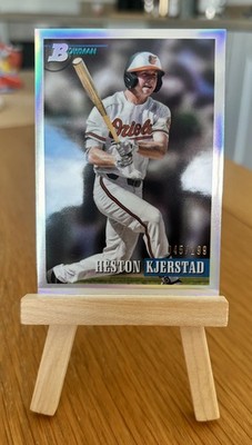 2021 Bowman Heritage Heston Kjerstad Chrome Refractor #45/199 Orioles