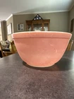 1950s Pink Flamingo Pyrex 1.5 Quart Mixing Bowl With Imperfections