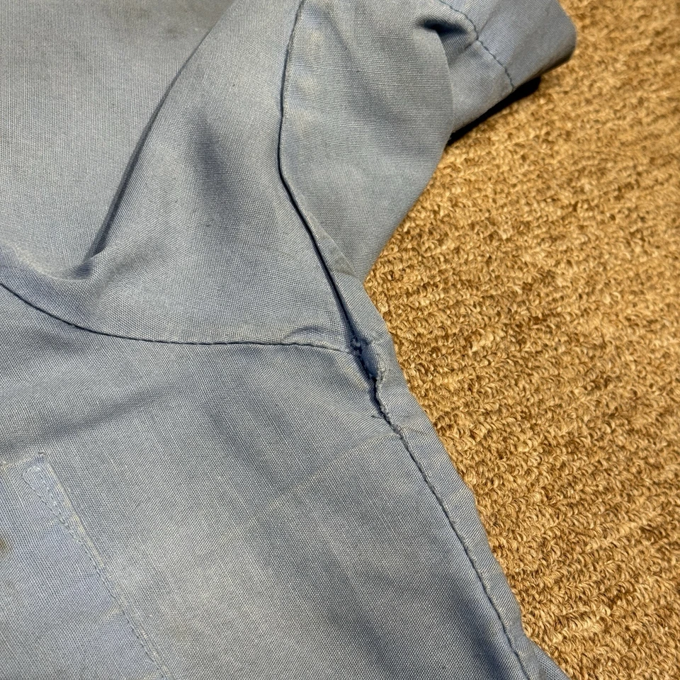 Engineered Garments Work Shirt Medium Stained Worn Light Blue Ghost Patch David - Image 4 of 4