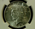 1926-S AU U.S. Peace Silver Dollar NGC AU 55
