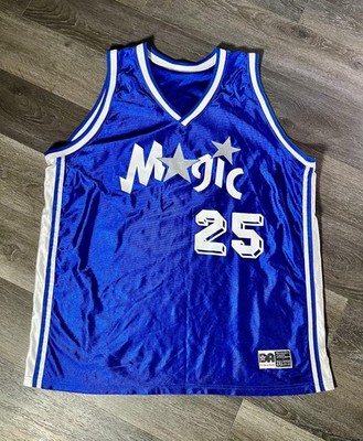 Vintage Orlando Magic Jersey Men 2XL Blue NBA Basketball Don Alleson Athletic 25