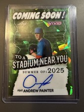 2025 Leaf Vivid Andrew Painter Green Cracked Ice  Coming Soon AUTO 8/8