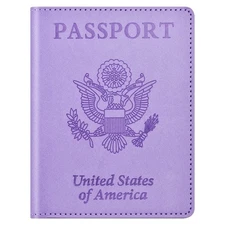 Passport and Vaccine Card Holder Cover Combo, Passport Case /Wallet with Vacc...