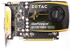 ZOTAC GeForce GTS 450 ECO 1GB DDR3 DVI HDMI DP scheda grafica GPU