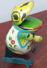 Altes Blechspielzeug Frosch Hüpffrosch Springender Frosch Blechfrosch Seltenen