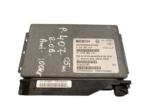 PEUGEOT 407 SW 6E Getriebesteuergerät 0260002923 2.00 Petrol 100kw 33590350