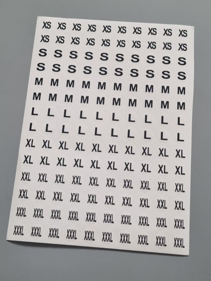 Kleidergröße Aufkleber 140 Stück Laden Etiketten Markt Auto Boot Online Geschäft