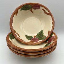 Franciscan Apple Dessert Bowls 5.75” Set of 4 England Earthenware EXCELLENT