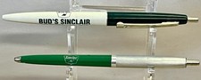 2 VINTAGE BUD'S & NORWOOD'S SINCLAIR OIL GAS STATION BALLPOINT PEN MISSOURI
