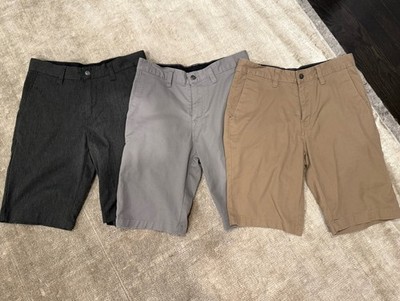 Volcom Men's VMonty Relaxed Fit Stretch Chino Shorts - 3 Pairs