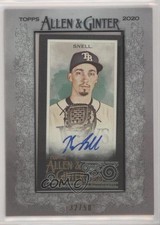 2020 Topps Allen & Ginter's X Framed Mini Auto 32/50 Blake Snell #MA-BS