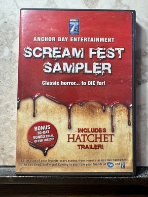 Anchor Bay Scream Fest Sampler DVD Horror Trailer Compilation Hatchet Evil Dead