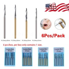 Dental Surgical Zekrya Carbide Tungsten Bone Cutters Finishing Burs FG 28mm/25mm