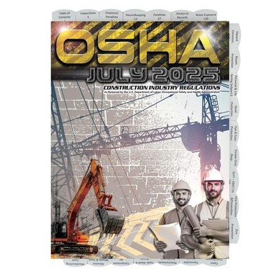 Highlighted and Tabbed - 29 CFR 1926 OSHA Construction Industry Regulations 2025