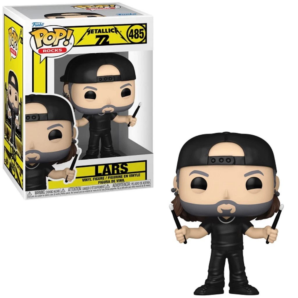 FUNKO POP MUSIC ROCKS METALLICA - LARS ULRICH 485 VINYL FIGURE NEW! - Immagine 3