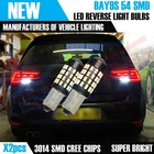 2x BAY9S 54 SMD 3014 REVERSE LED SUPER BRIGHT LATEST CHIPS MK7 GTD GTI