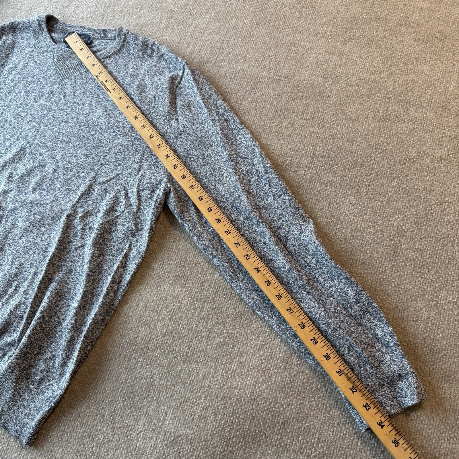 Pendleton Woolen Mills Heathered Gray Pullover Sw… - image 7