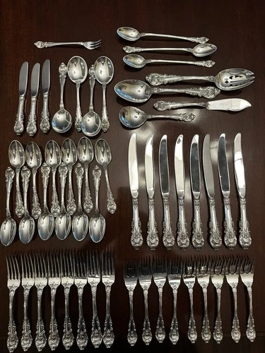 Wallace sterling silver flatware, Sir Christopher, no monogram