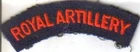 original British  ROYAL ARTILLERY REGIMENT shoulder title