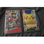 New ListingNintendo Super Mario Odyssey & Pokémon Let’s Go Pikachu Nintendo Switch Lot