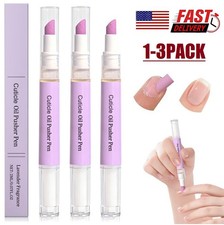 3 Ceramic Cuticle Oil Pusher Pen 3 in 1 Cuticle Remover Pen for Nails, Nail Care