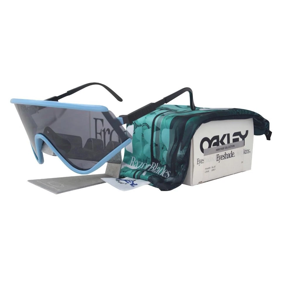 Oakley OO 9259-07 Eyeshade Heritage Collectors Blue Grey Lens Shield Sunglasses - Photo 1/1