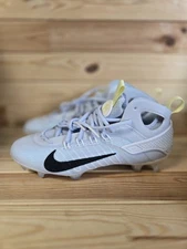Nike Huarache 9 Elite Mid Lax SE Grey Cleats FV6149-001 NEW Men's Size 9