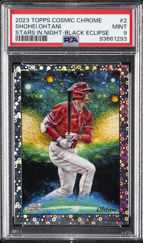 2023 TOPPS COSMIC CHROME STARS IN THE NIGHT #2 SHOHEI OHTANI 10/10 PSA 9