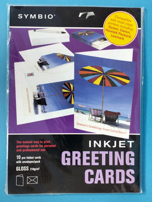 648.   Inkjet-kompatibles leeres Grußkartenset 10 vorgefaltete Karten + Umschläge