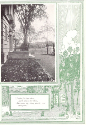 1925 Colgate University SALMAGUNDI Page Inspirational Quote Campus Photo