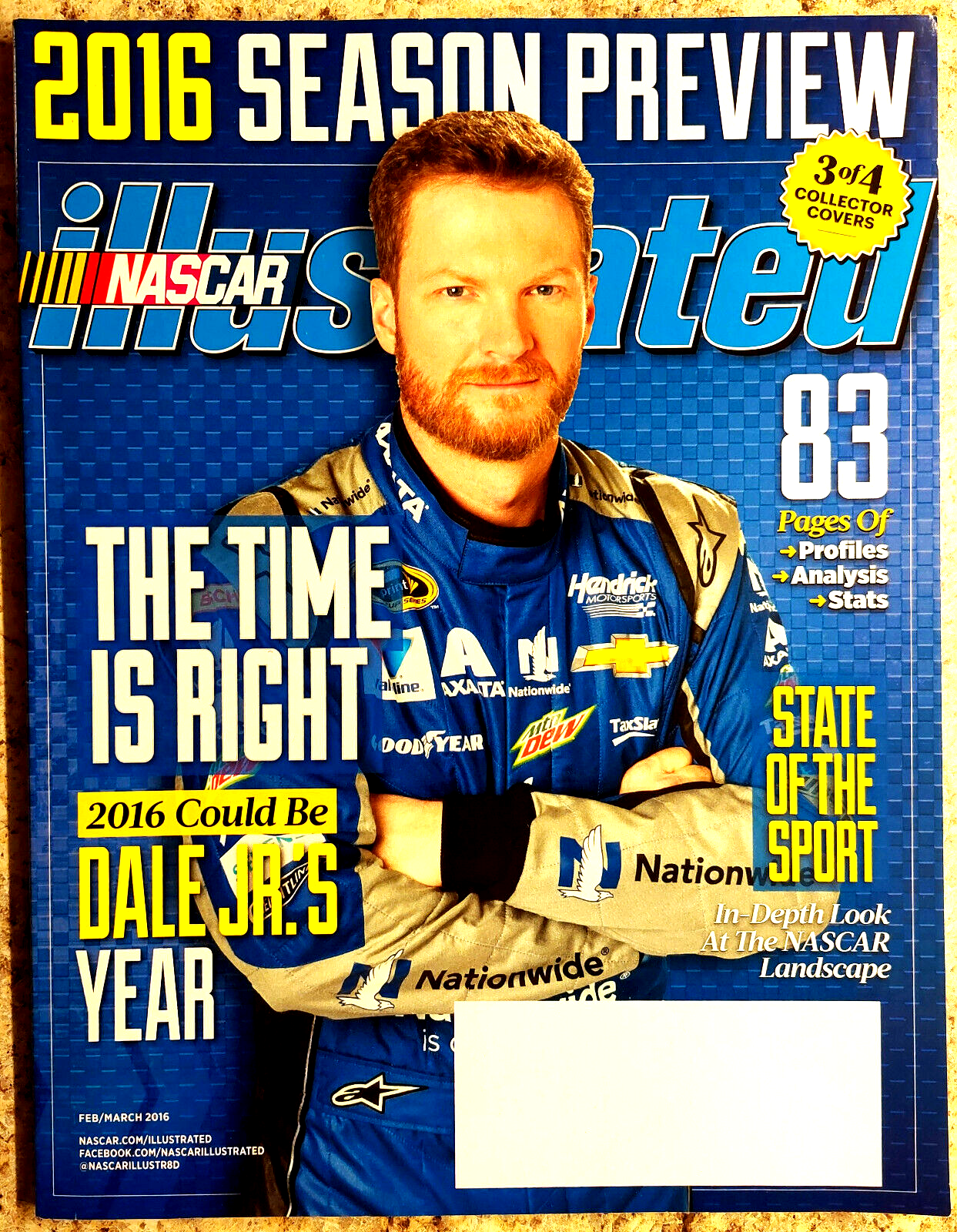 NASCAR Illustrated magazine, February/March 2016, articles, news, great pics