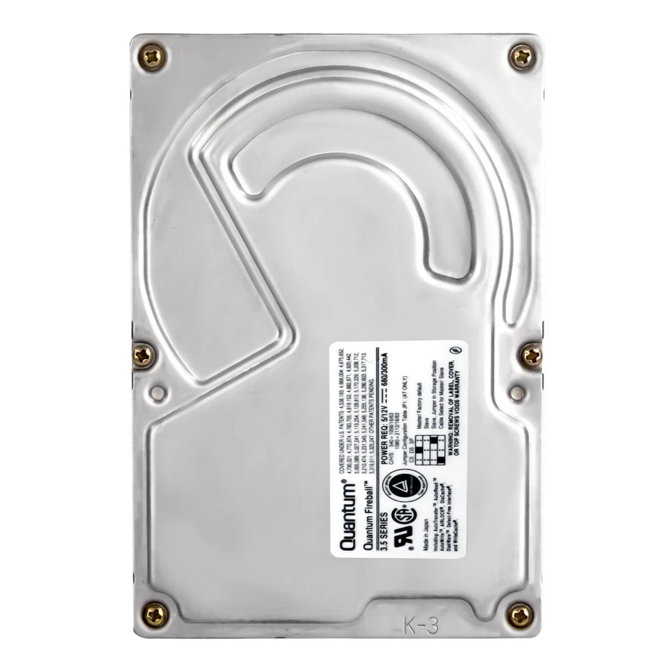 Hard Drive Quantum Fireball 1.08GB 5.4K SCSI 50-PIN 3.5'' FB10S011 - Image 3 of 3