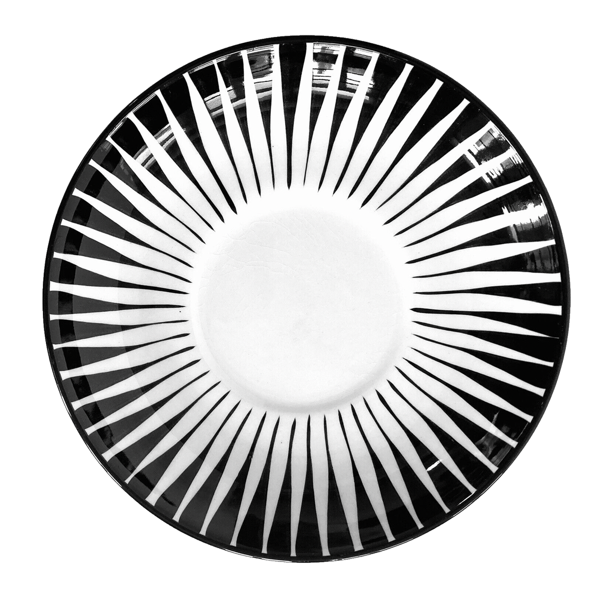 Upsala Ekeby ウプサラエクビィ Risto 1955 Upsala-Ekeby Zebra Saucer Swedish Ceramics Gefle Trost Mid