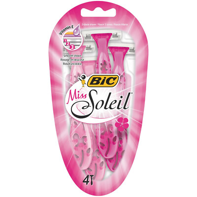 4er Pack BIC Miss Soleil Einwegrasierer Einwegrasierer für eine reibungslose Rasur