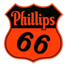 Philips 66 Oil Gasoline Gas Station Sticker Decal Hot Rod Automotive Collecting