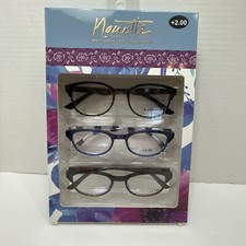 NIB   Nanette Lepore 2.00 Box Set Reading Glasses Multi Colors Readers