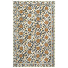 SAFAVIEH Chelsea HK150A Hand-hooked Ivory / Blue Rug