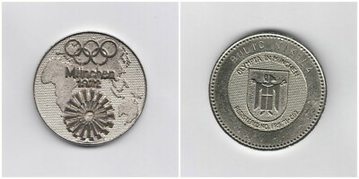 🔴OLYMPIC MUNICH 1972 - Medal / Token w/ NIKOLA BULIC engraved