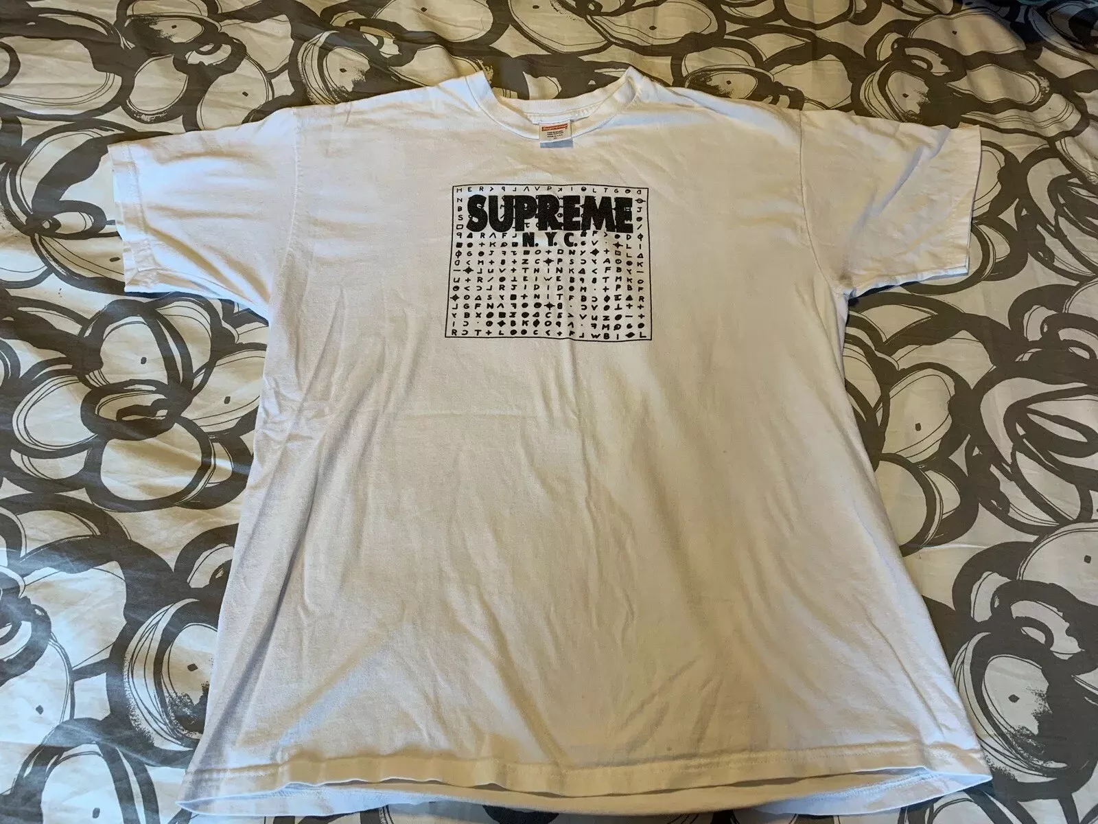 Tee shirt blanc XL Supreme N.Y.C Zodiac 2012